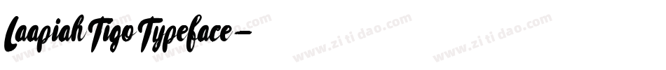 Laapiah Tigo Typeface字体转换